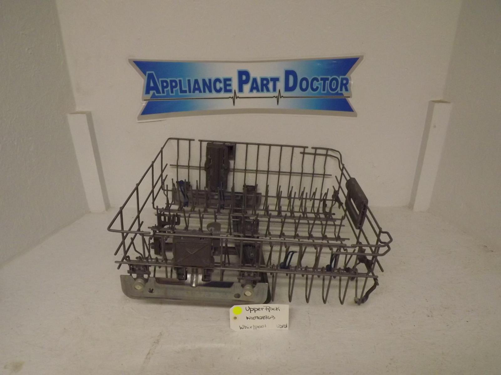 Whirlpool Dishwasher W10728863 Upper Rack Used Whirlpool Dishwasher W10728863 Upper Rack Used